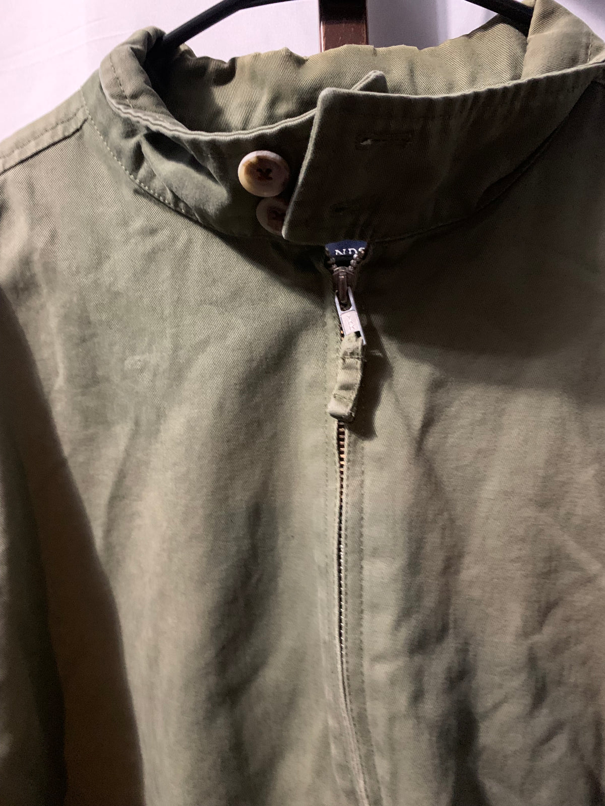 Lands' End olive green jacket sizeL 43/44 #outdoor