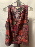 LOFT sleeveless split-neck shell blouse