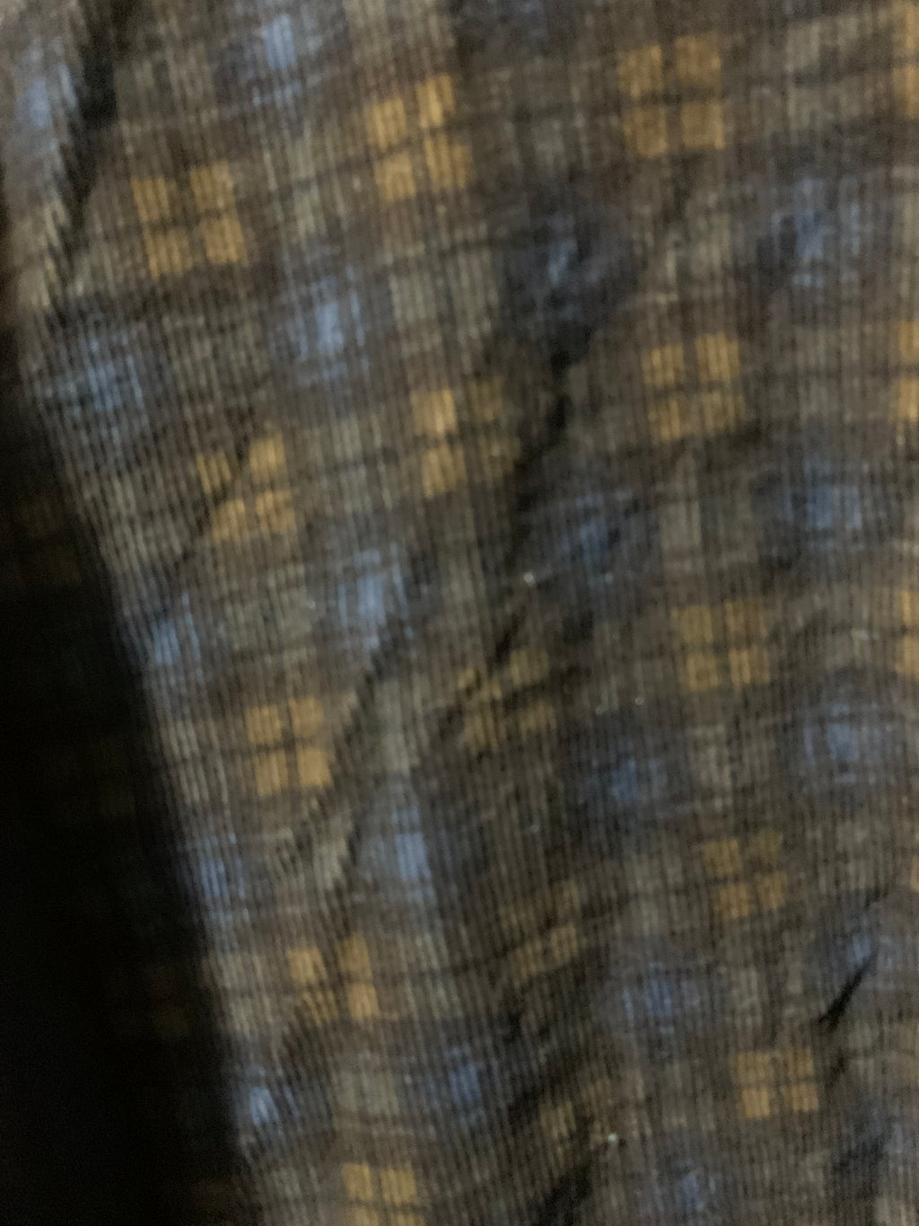Natural Fibers Basic Options brown and beige plaid cotton flannel shirt size L #flannel #plaid