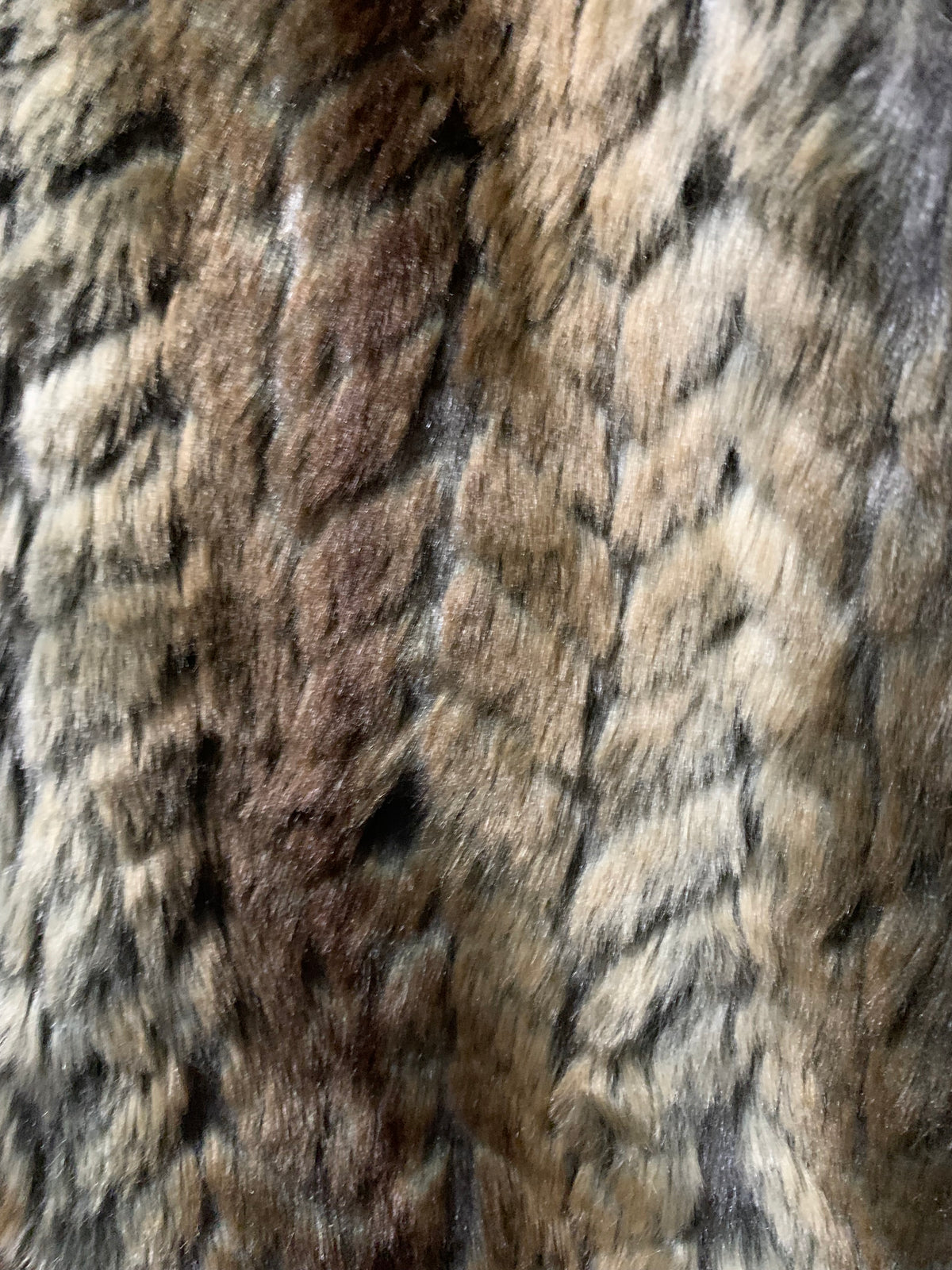 Liz Claiborne brown & green faux fur vest