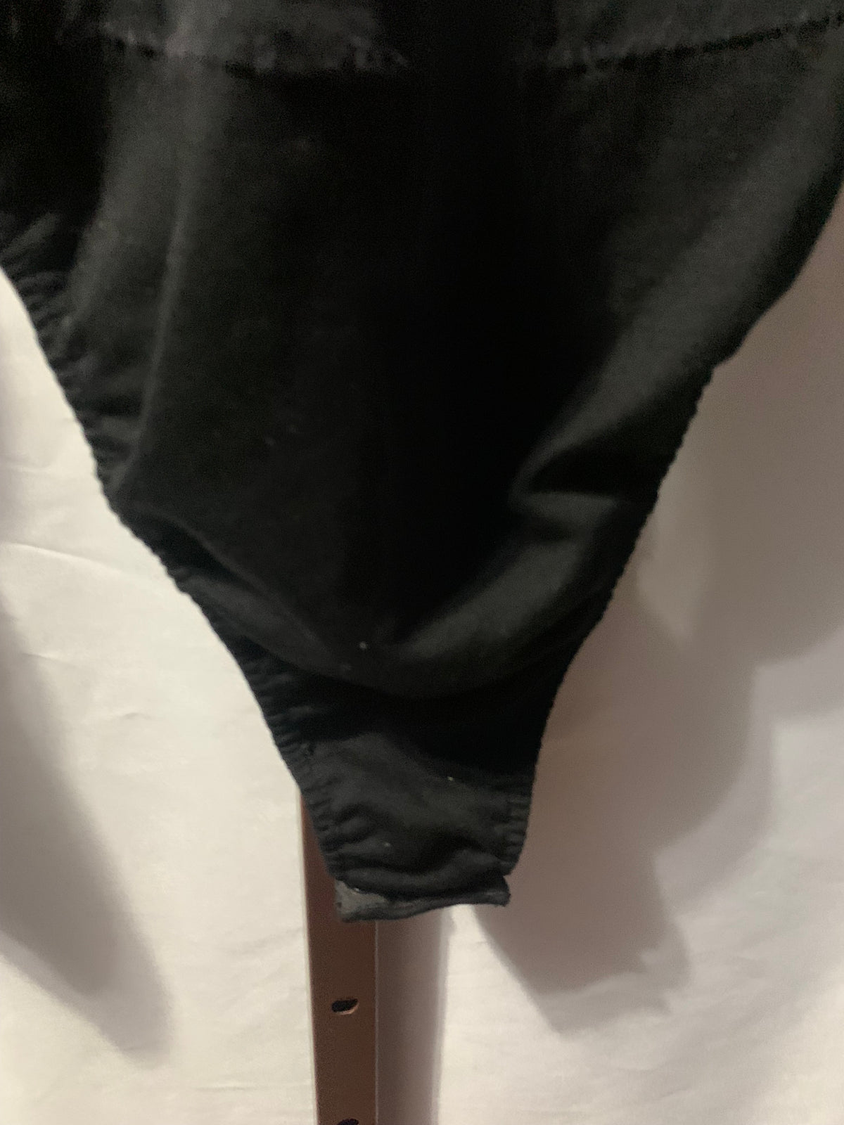 Black mesh bodysuit with blue denim panel #mesh #denim