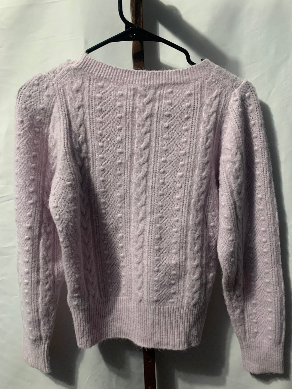 J.Crew light purple cable knit sweater in XS #jcrew #knitwear