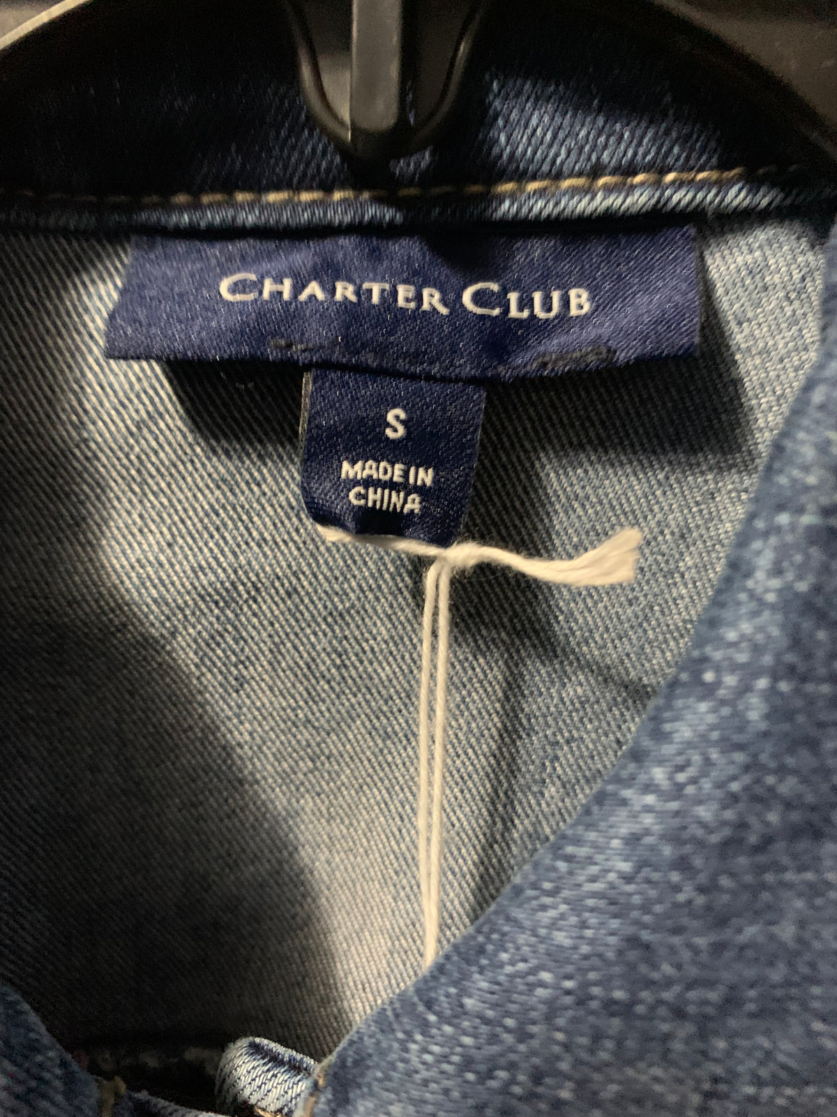 Charter Club size small Blue denim jacket with a relaxed fit #denimjacket #relaxed