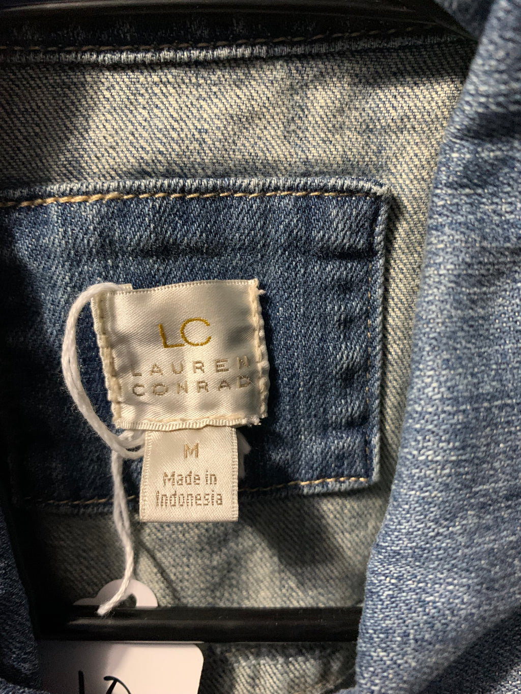 Lauren Conrad size Medium blue denim vest #denimvest #preppy