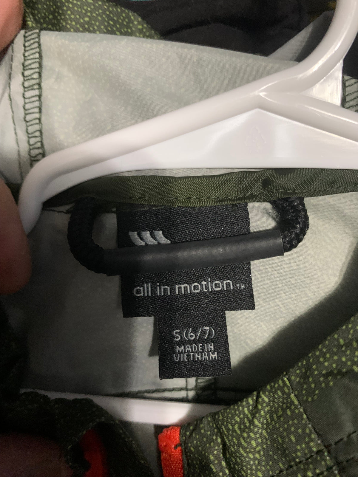 All in Motion Kids Green Camouflage Windbreaker Jacket Size 5 (6/7) #kids #outdoor