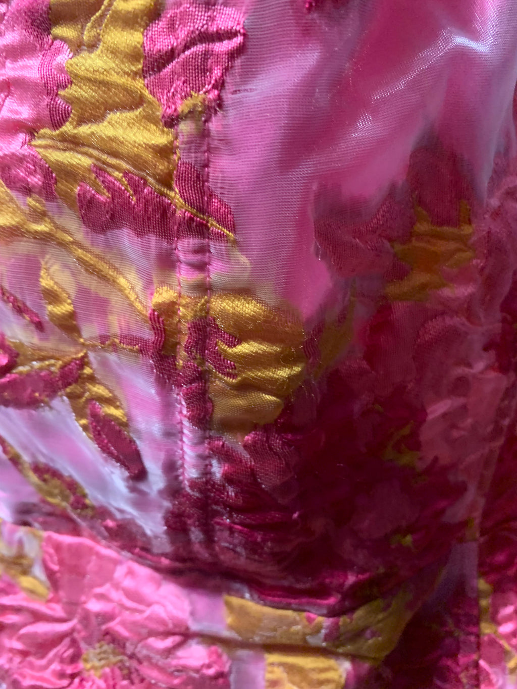 Showpo pink and gold floral mini dress with zipper back #floral #mini