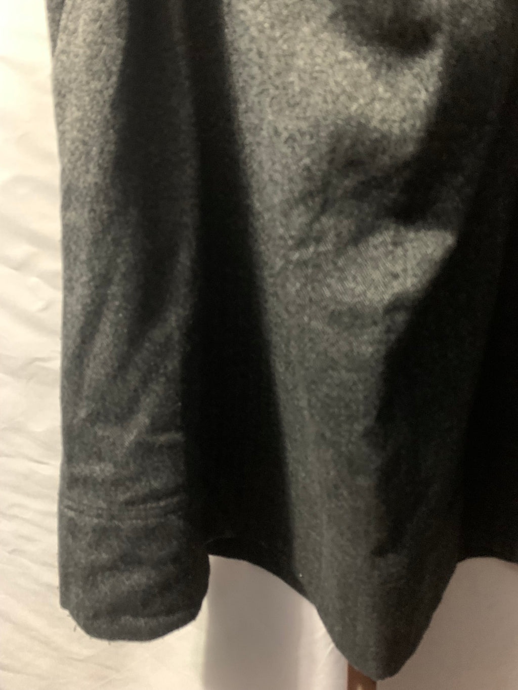 Worthington gray herringbone wool blend skirt with pockets Size 14