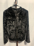 Louise Paris Crushed Velvet Zip Hoodie
