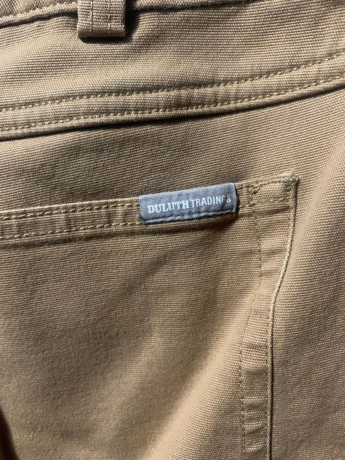 Duluth Trading Co. lined Tan Cargo Pants #cargo #outdoor