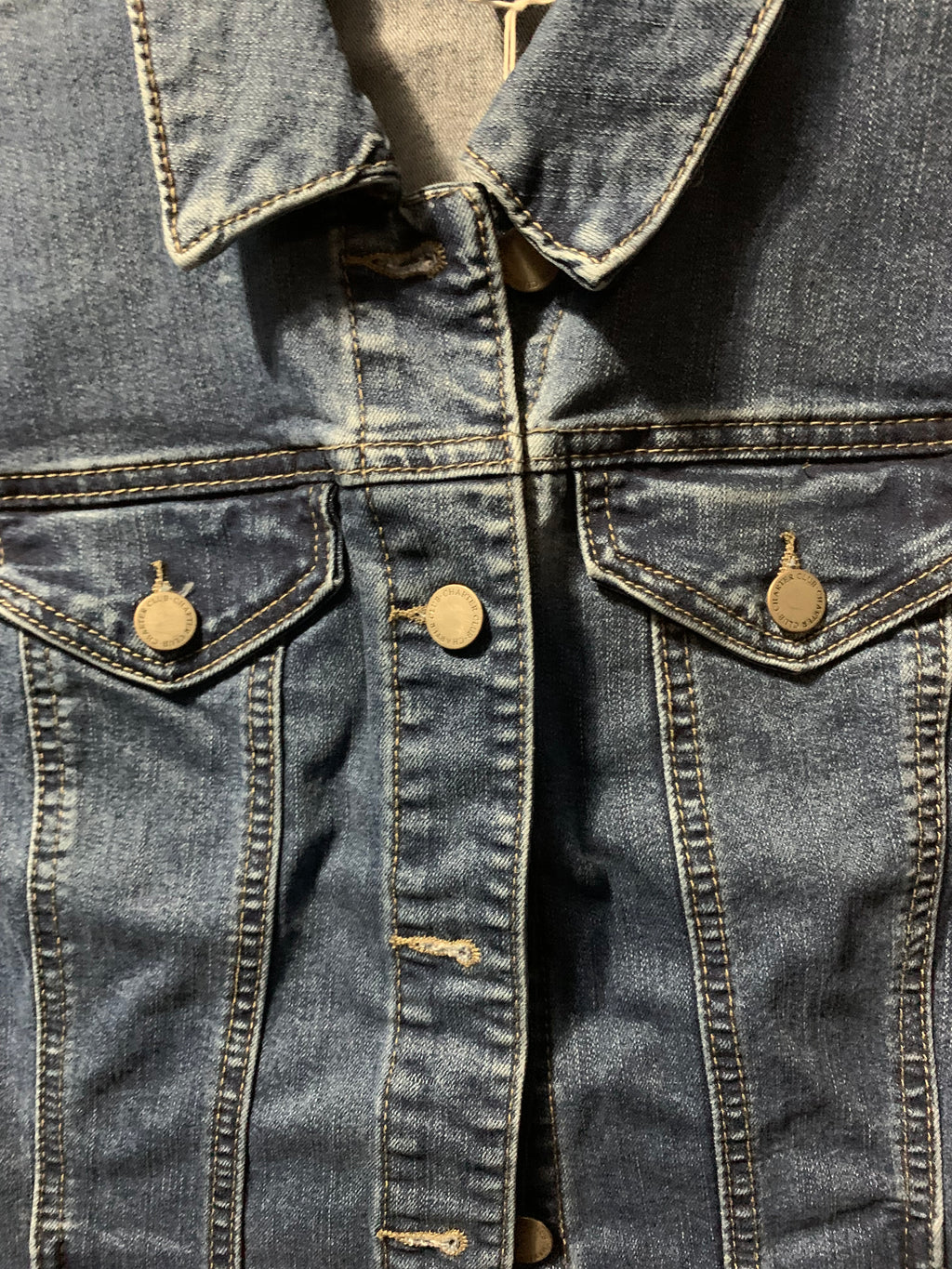 Charter Club size small Blue denim jacket with a relaxed fit #denimjacket #relaxed