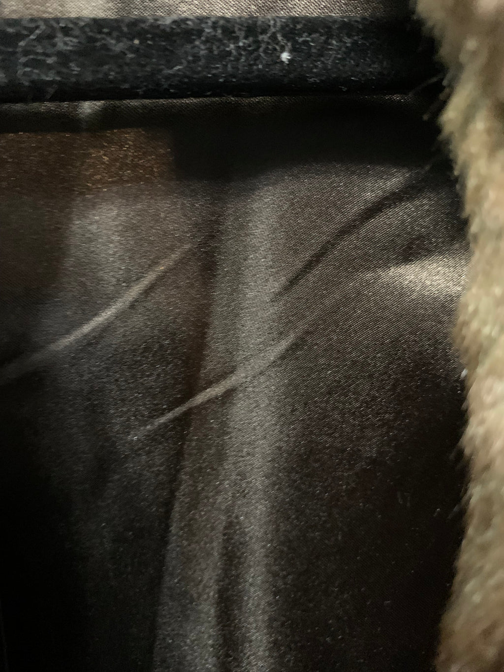 Liz Claiborne brown & green faux fur vest