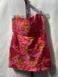 Showpo pink and gold floral mini dress with zipper back #floral #mini