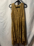 Taylor yellow lace dress with floral embroidery #lace #floral