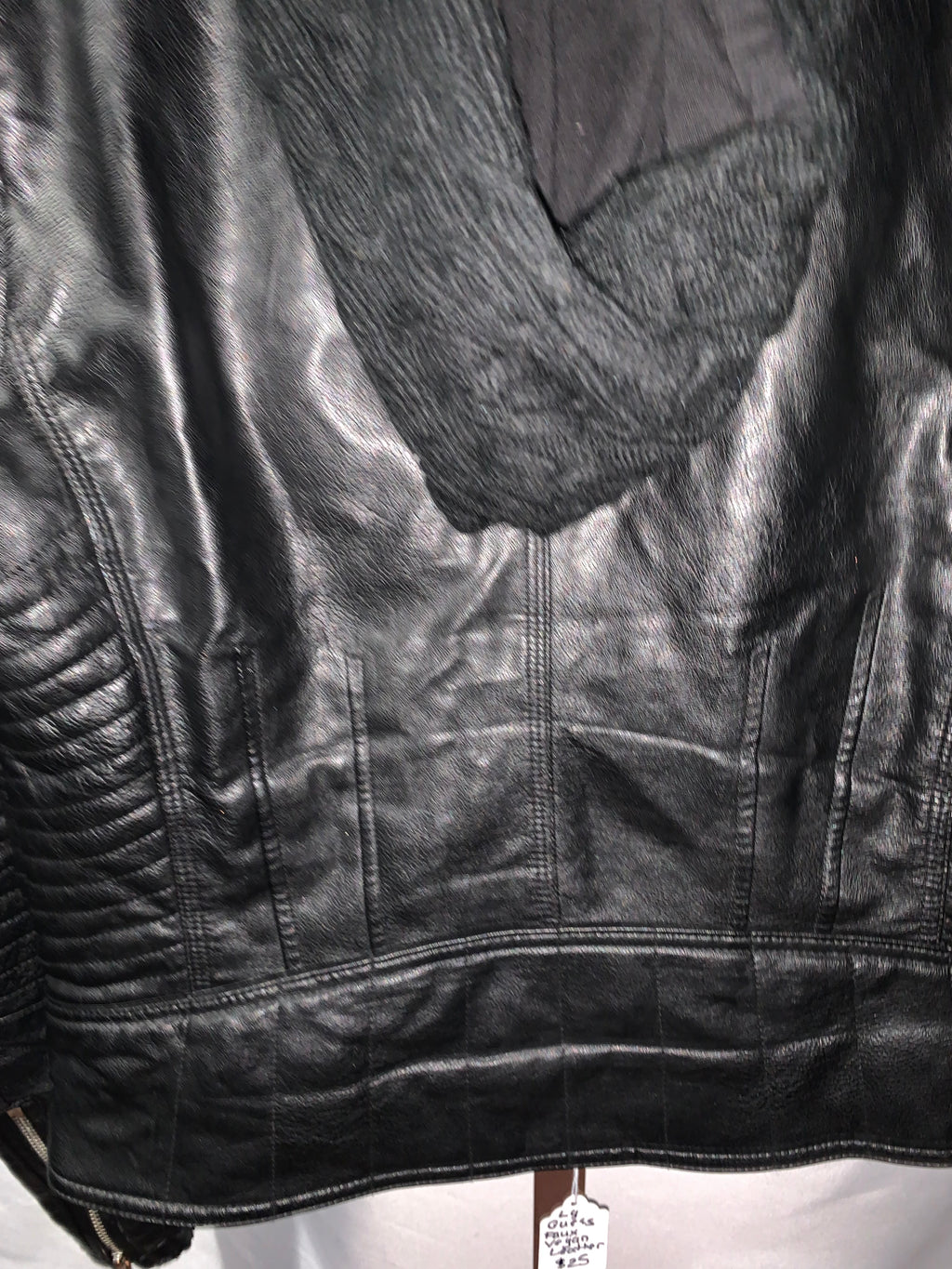 Guess black faux leather jacket with hood #leatherjacket #guess