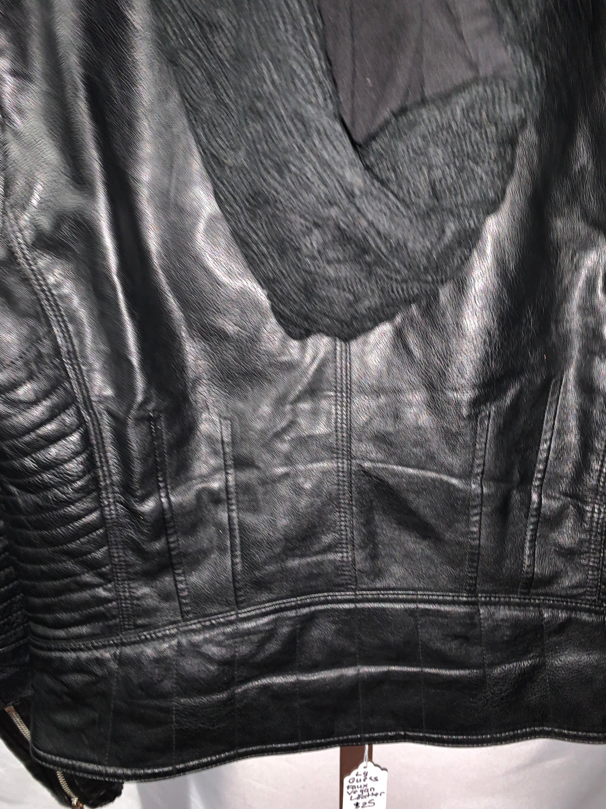 Guess black faux leather jacket with hood #leatherjacket #guess