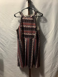Xhilaration brown and black geometric patterned dress with zipper back, size XL #geometric #boho