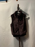 Gymboree girls brown faux fur vest in size M (7-8). Acrylic & polyester blend. #gymwear #vest