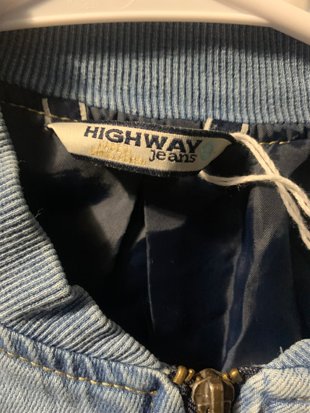 Highway Jeans blue denim bomber jacket #bomber #denim