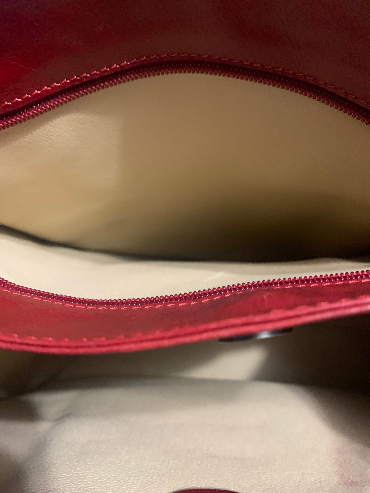 Made in Florence, Italy/Genuine Italian Leather Red Tote Bag