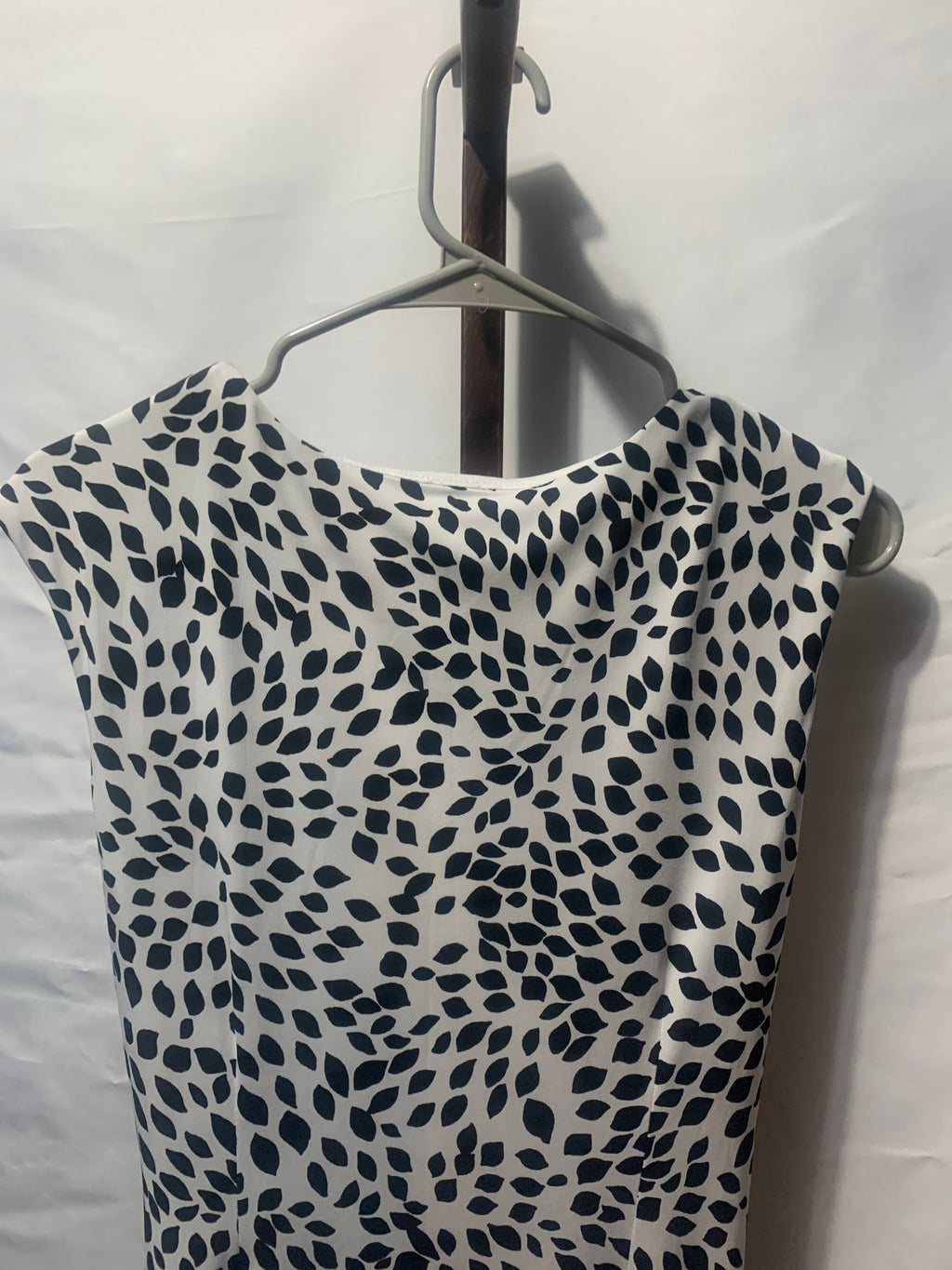 White House Black Market sleeveless cowl-neck sheath dress